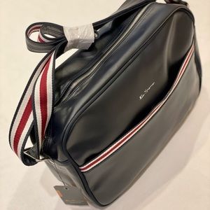 Ben Sherman navy messenger bag, new with tags